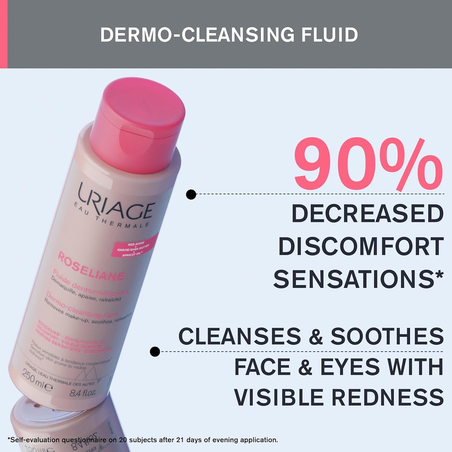 URIAGE Roseliane Dermo-cleansing fluid  -  8.45 oz