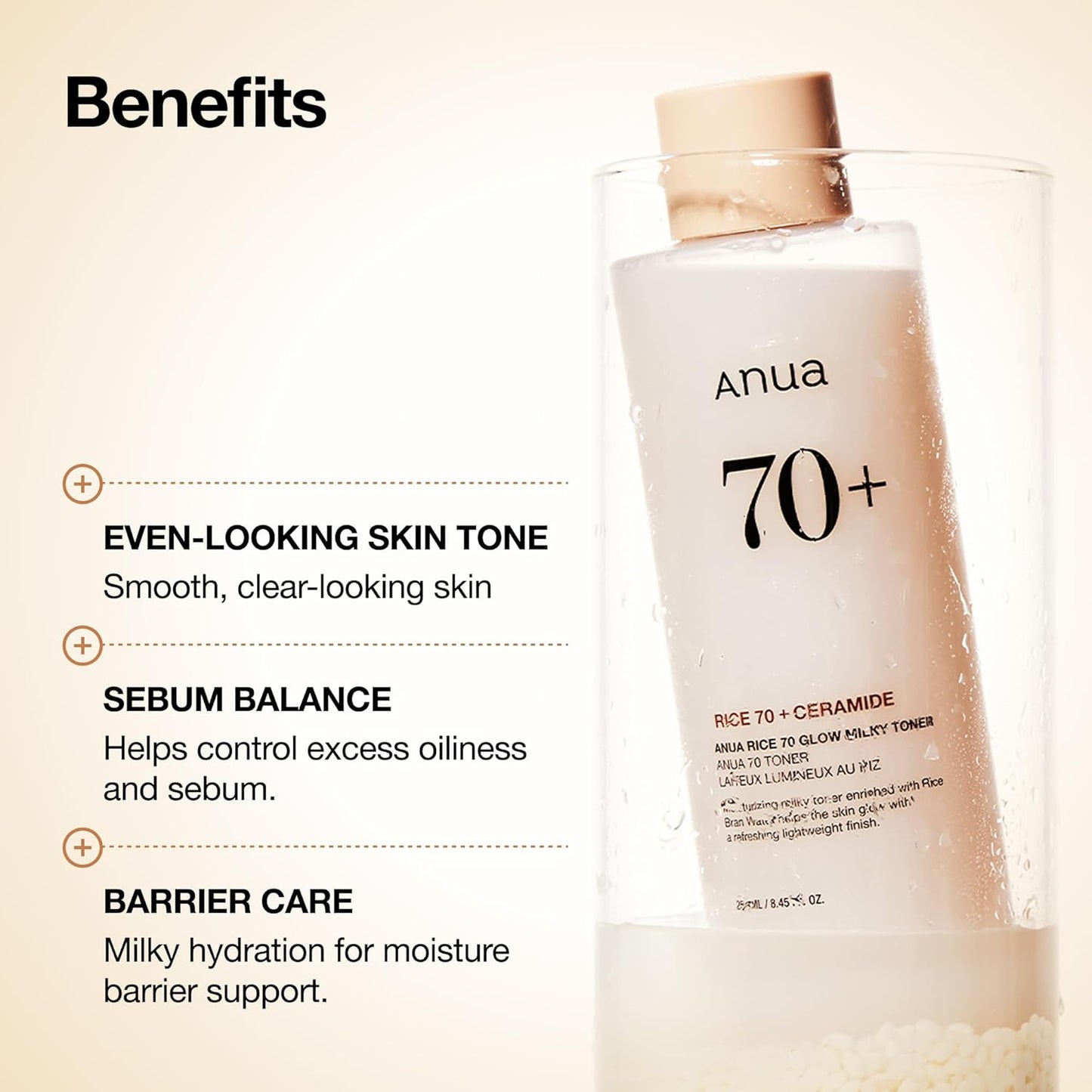 Anua Rice 70 Glow Milky Toner - 8.45 fl.oz