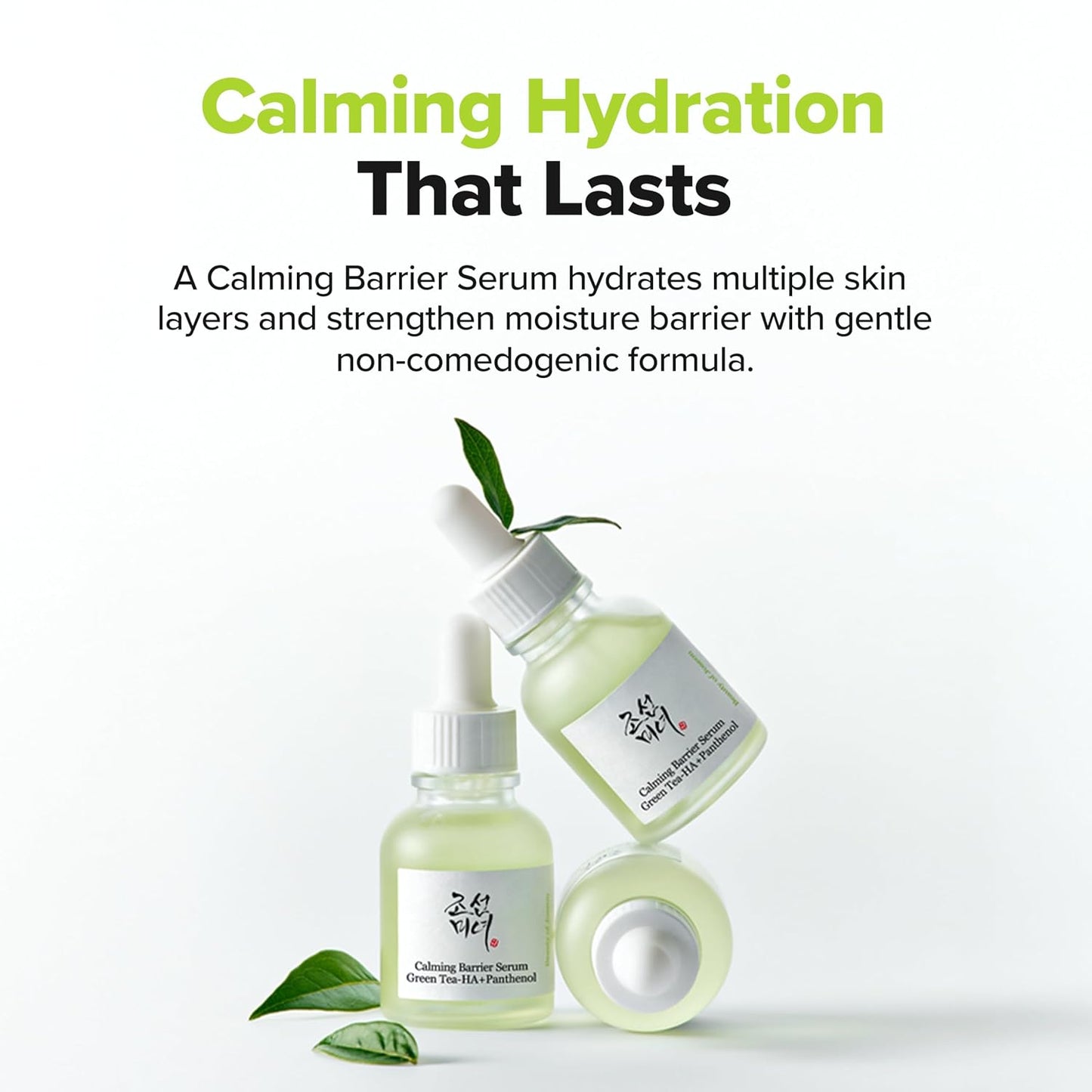 Beauty of Joseon Calming Barrier Serum Green Tea-HA™ + Pathenol - 1.01 fl.oz