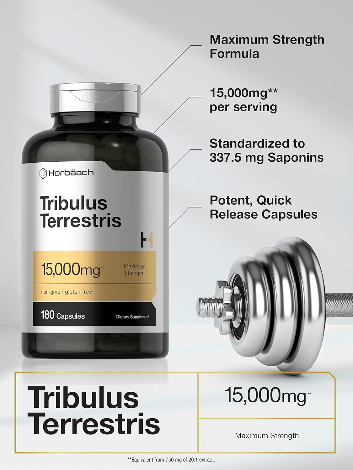 Tribulus Terrestris for Men 180 Capsules