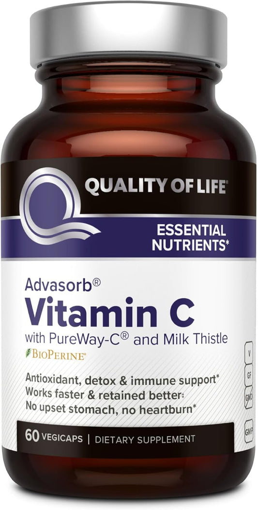 Quality of Life - Advasorb® Vitamin C Supplement - 60 Vegicaps