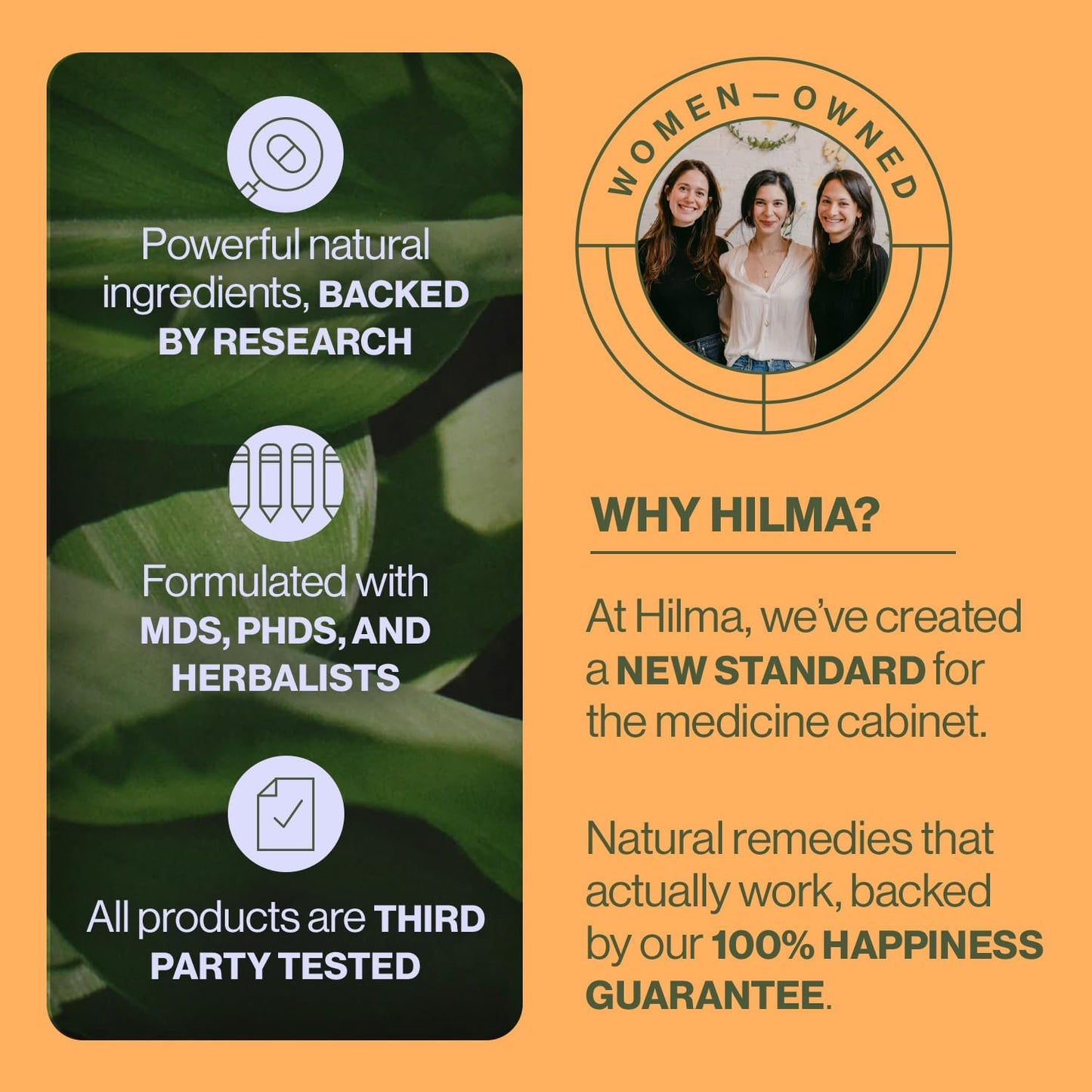 Hilma Natural Gas & Bloating Relief - with Lemon Balm 100 Vegan Capsules