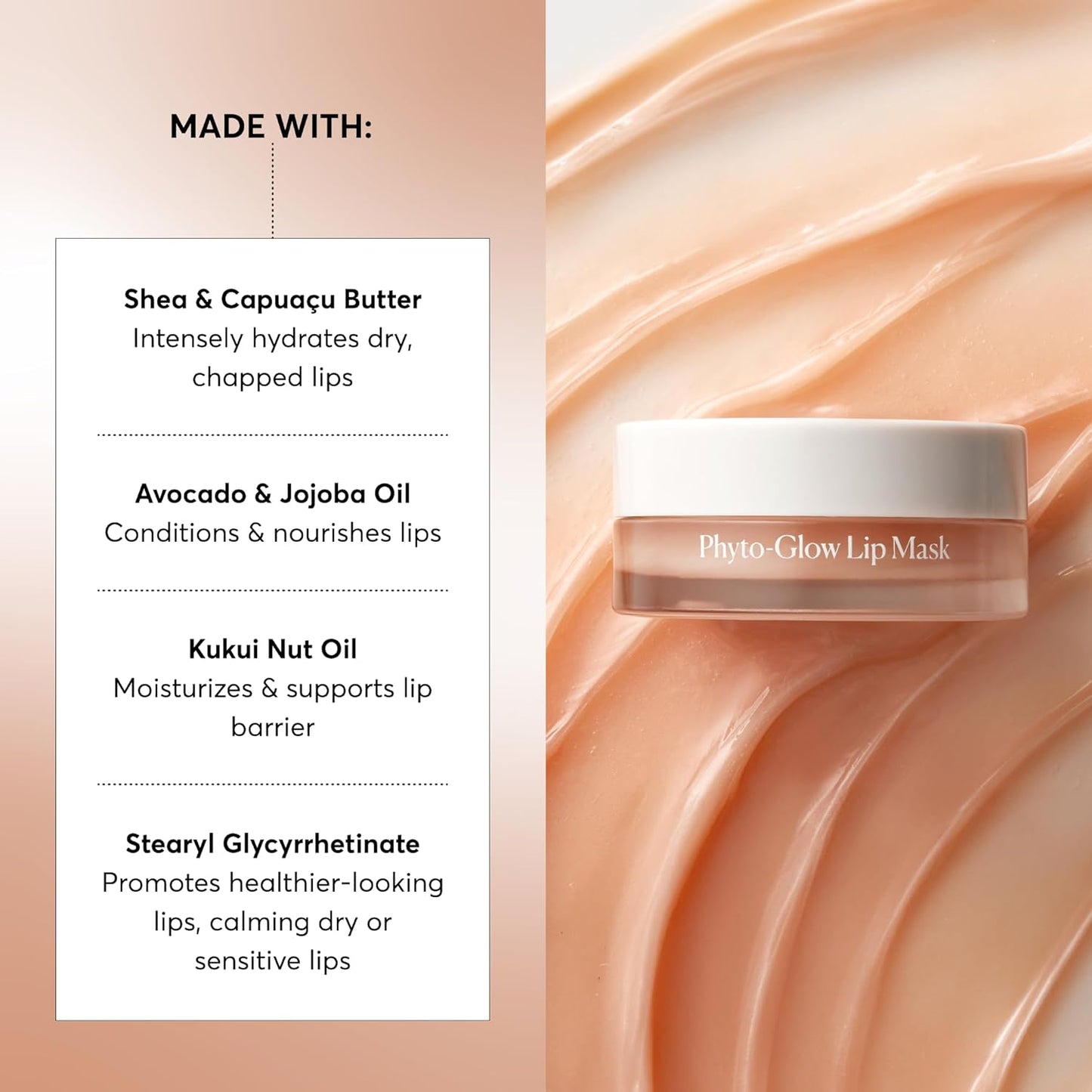 Naturium Phyto-Glow Lip Mask,Shea Butter - 0.5 oz