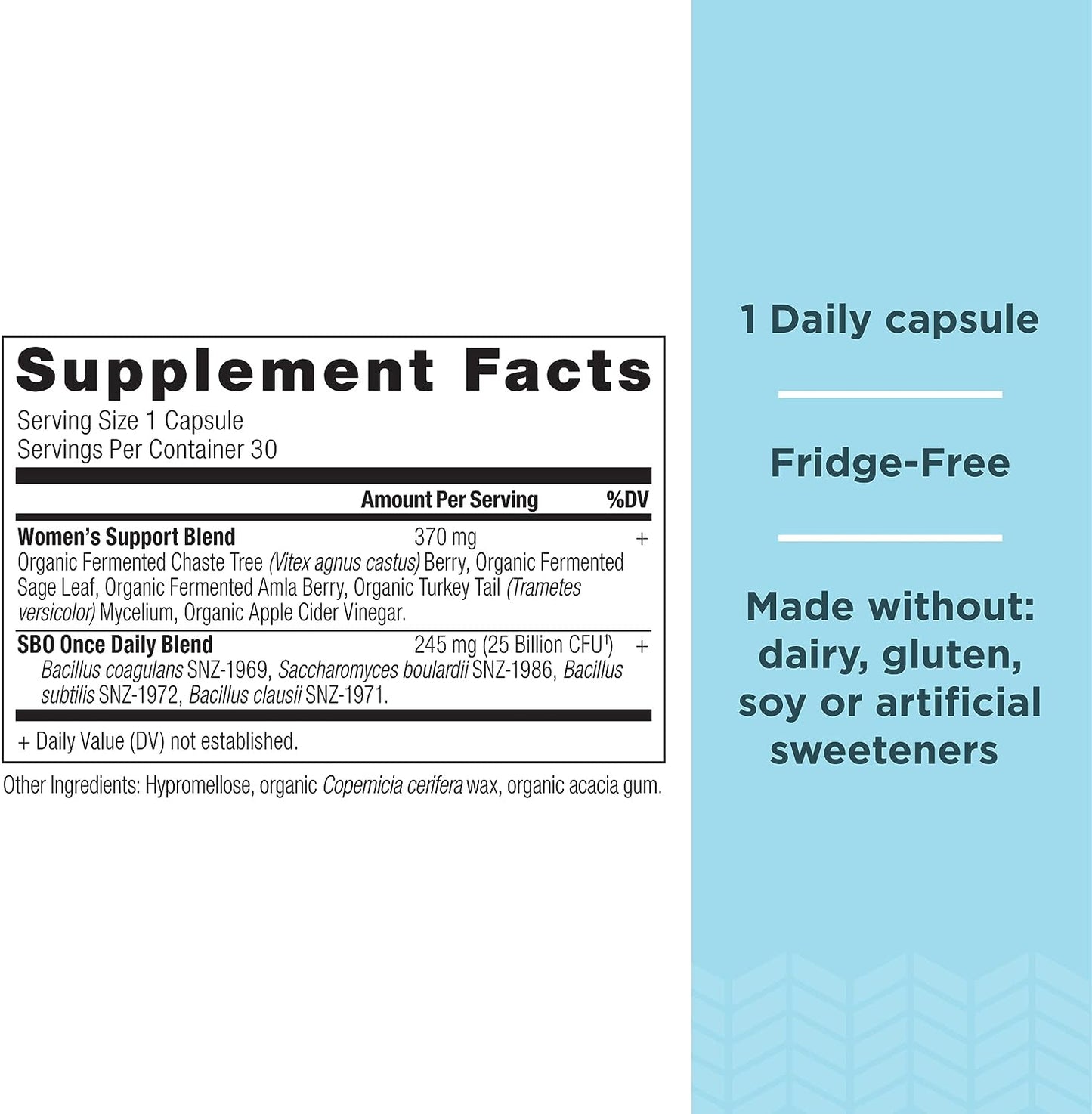 Ancient Nutrition Probiotics for Women, Once Daily Women's Probiotics 30ct