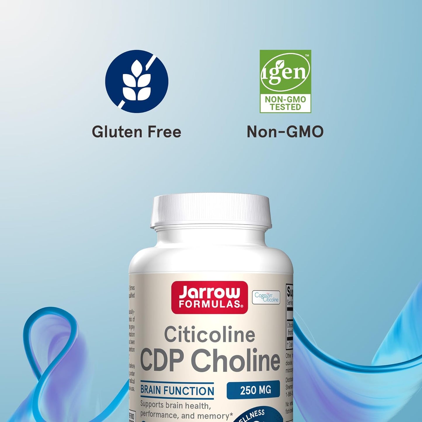 Jarrow Formulas Citicoline CDP Choline 120 Capsules