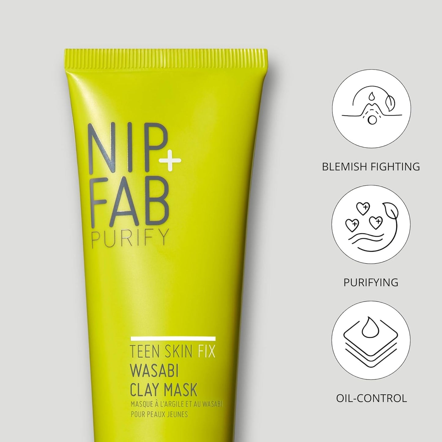 Nip+Fab Teen Skin Fix Wasabi Clay Mask - 2.54 fl oz