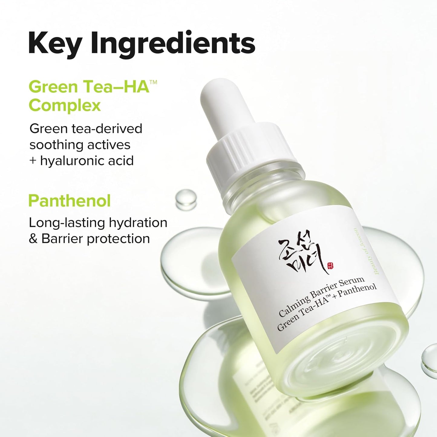 Beauty of Joseon Calming Barrier Serum Green Tea-HA™ + Pathenol - 1.01 fl.oz