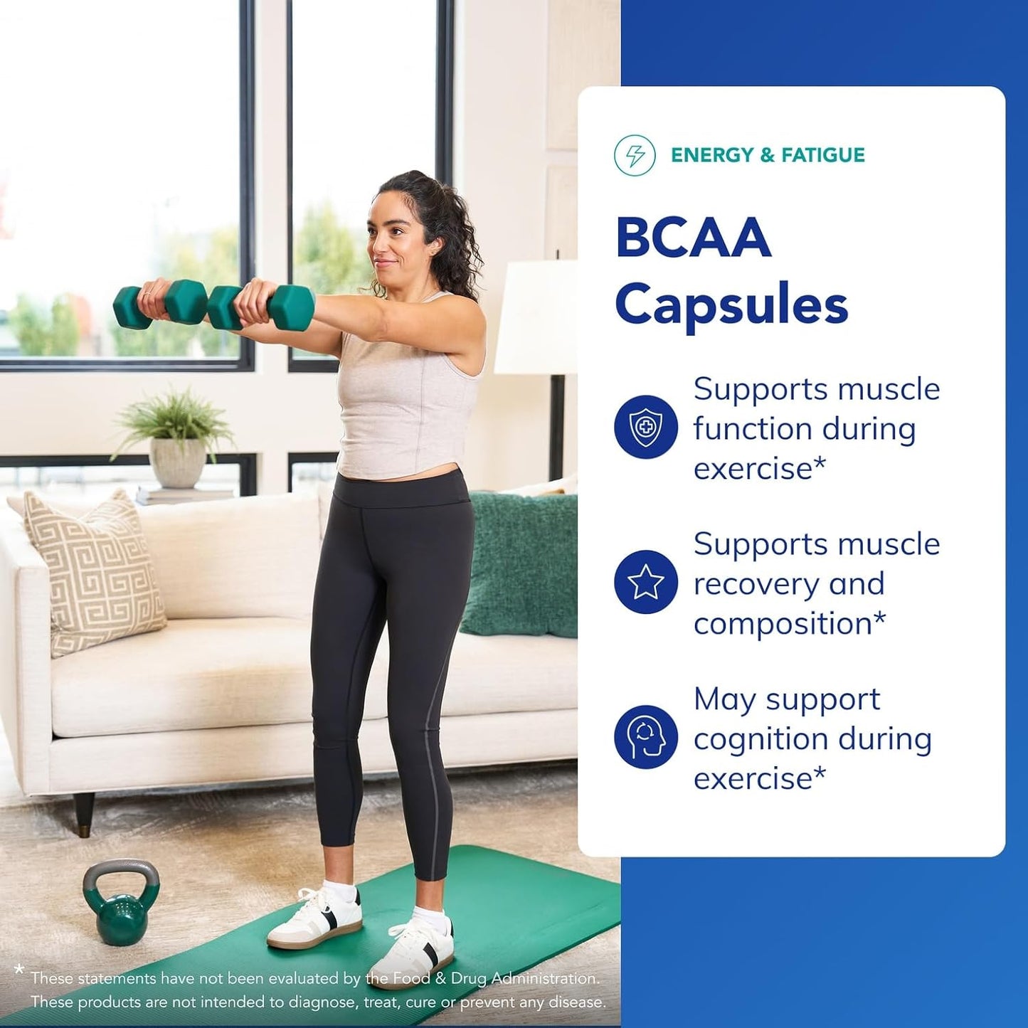 Pure Encapsulations BCAA Capsules -  90 Capsules