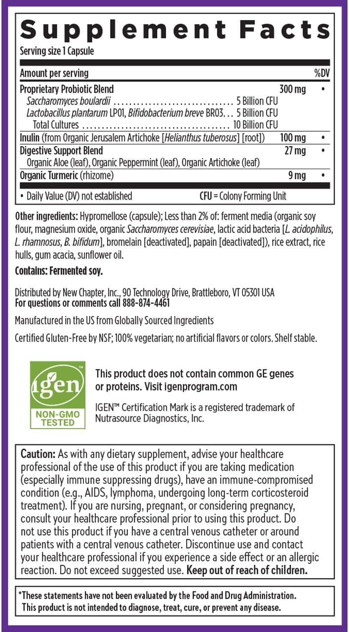 New Chapter All-Flora Probiotic for Advanced Digestion - 30 count