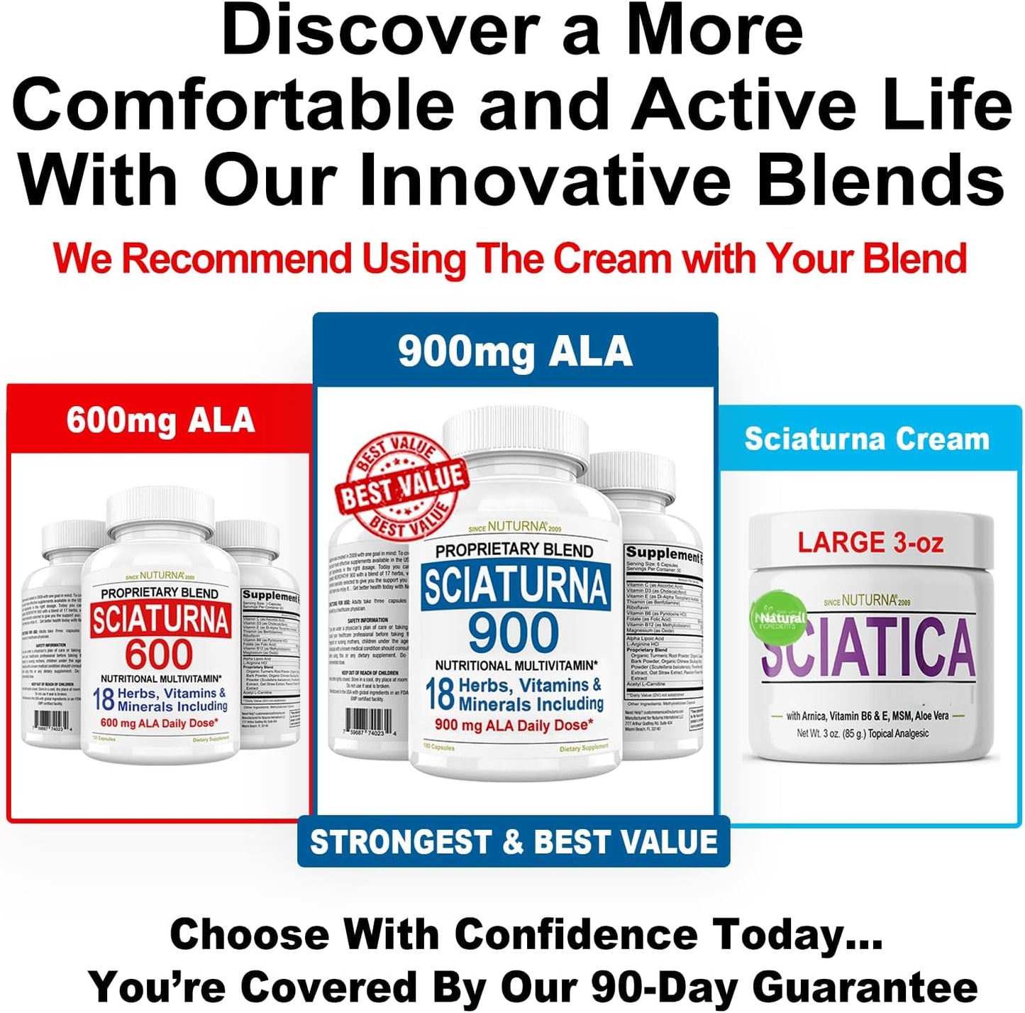 Sciaturna Nerve Nutritional Blend with Alpha Lipoic Acid 90 Capsules