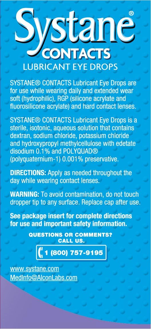 Systane Contacts Soothing Drops- 12mL