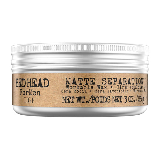 TIGI Bed Head for Men Matte Separation Workable Wax - 3 Ounce