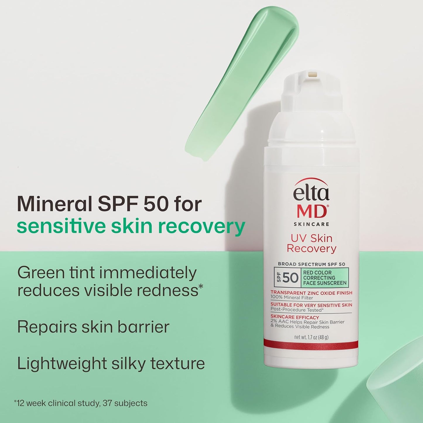 EltaMD UV Skin Recovery 100% Mineral Sunscreen, SPF 50 - 1.7 oz