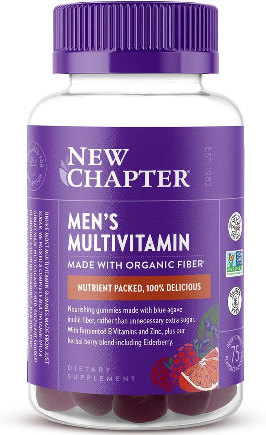 New Chapter Men’s Multivitamin Gummies ,Berry-Citrus -75 count