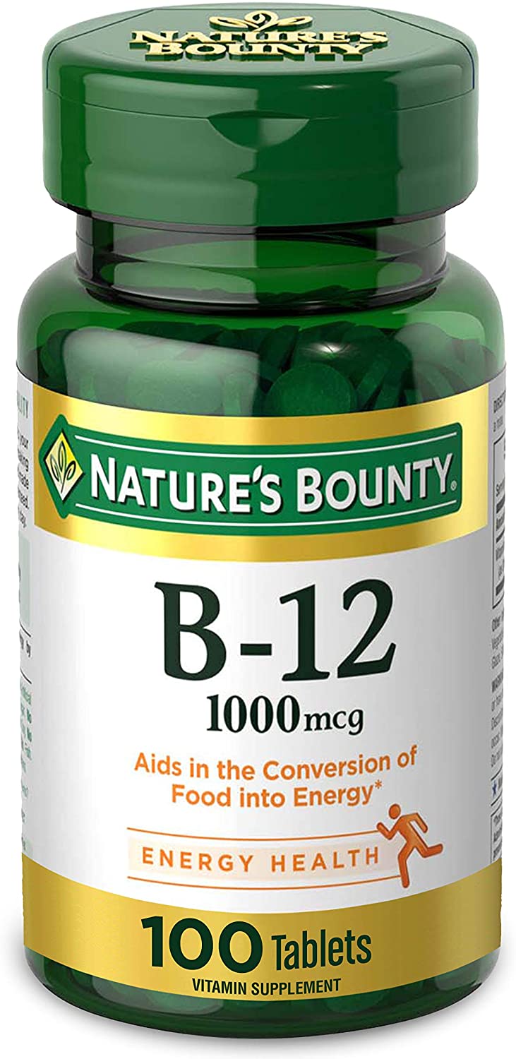 Nature's Bounty, Vitamin B12  1000mcg, 100 Tablets