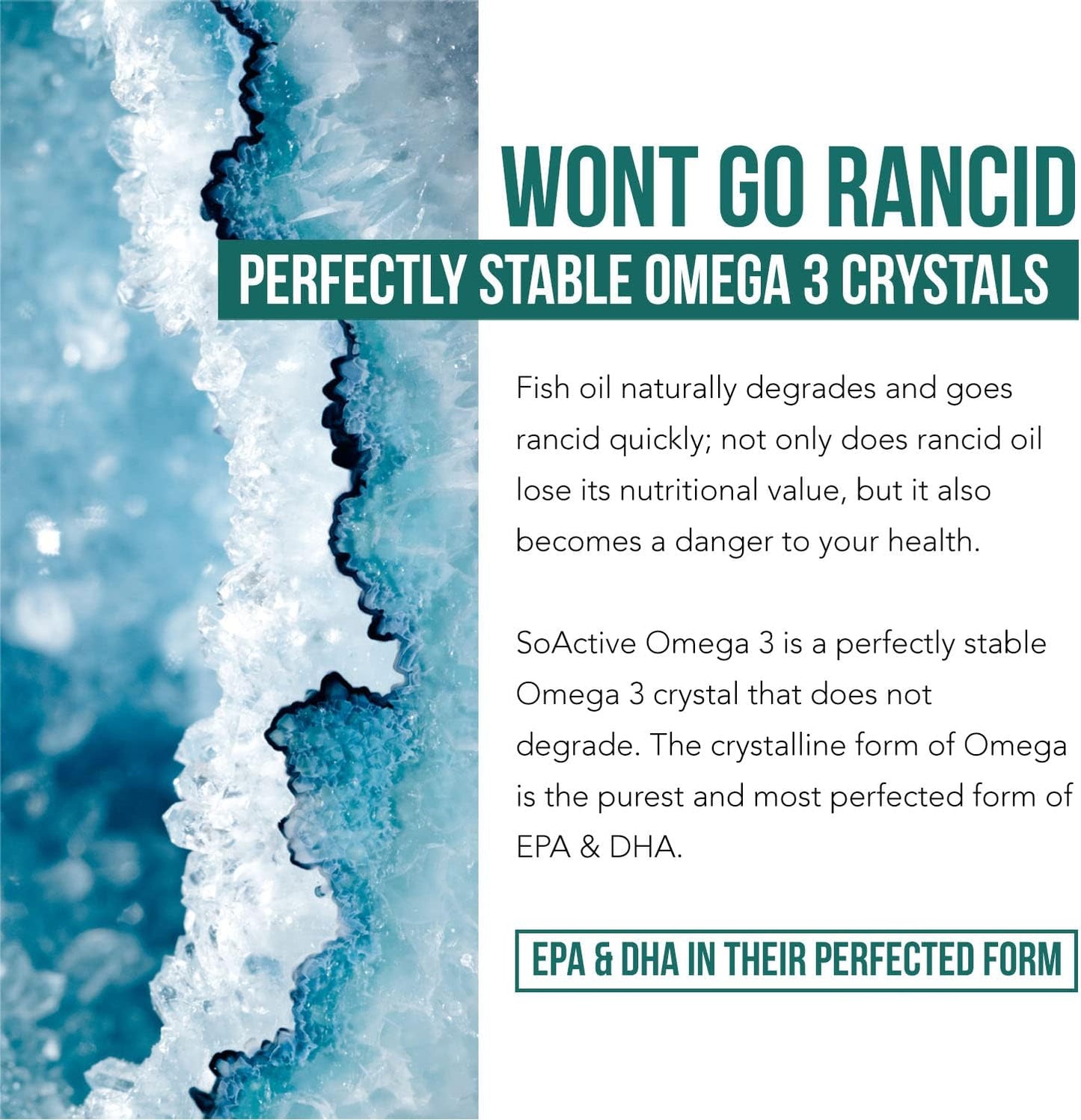 SoActive® Omega 3 EPA & DHA | Free Fatty Acid Form 60 Capsules