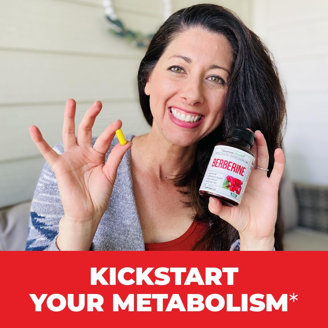 Berberine Supplement with Third Party Tested Berberine 1200mg - 60 capsules