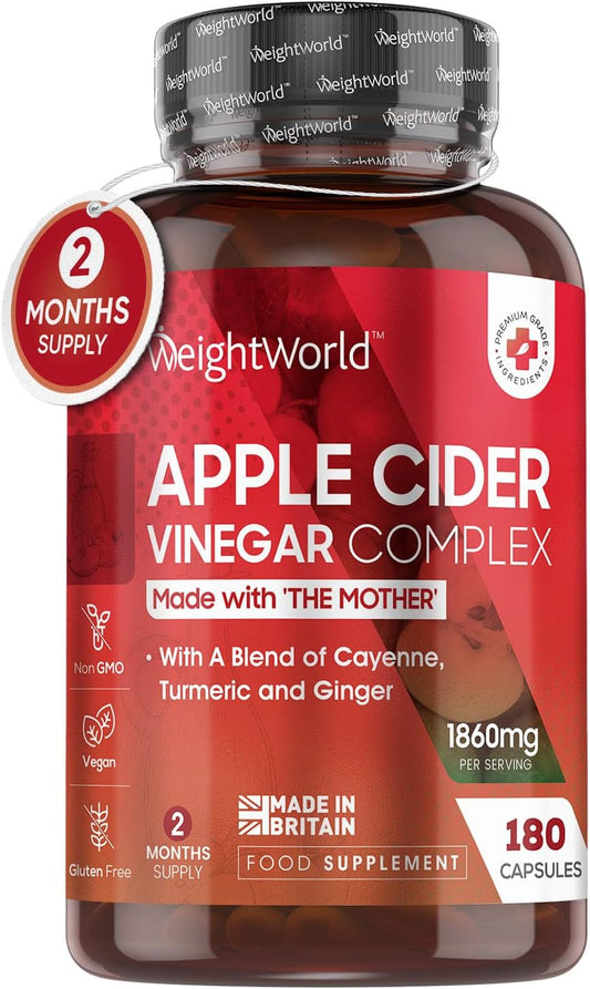 Apple Cider Vinegar with Mother 180 Capsules
