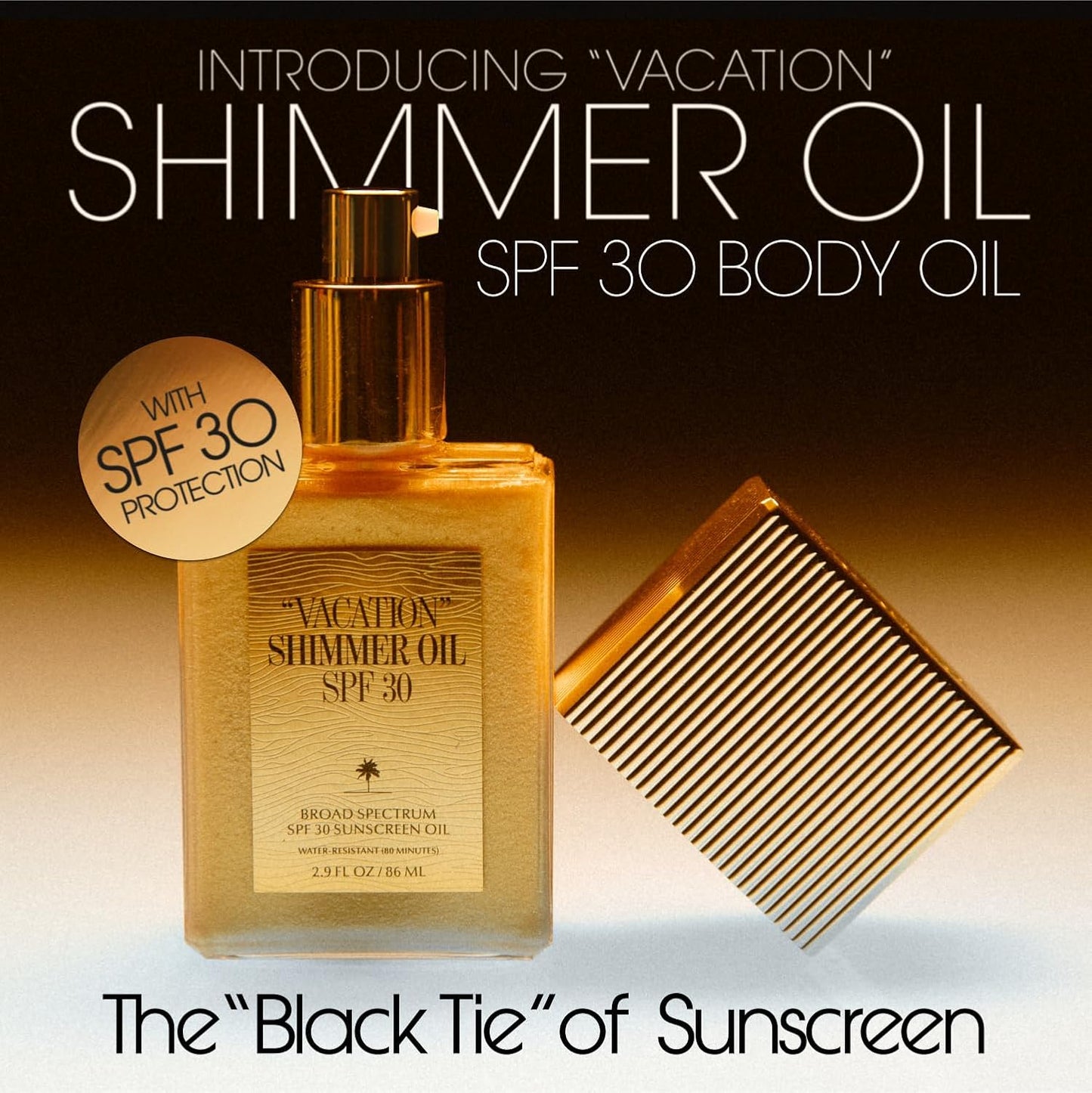 "VACATION" Shimmer Oil SPF 30,2.9 Fl. Oz.