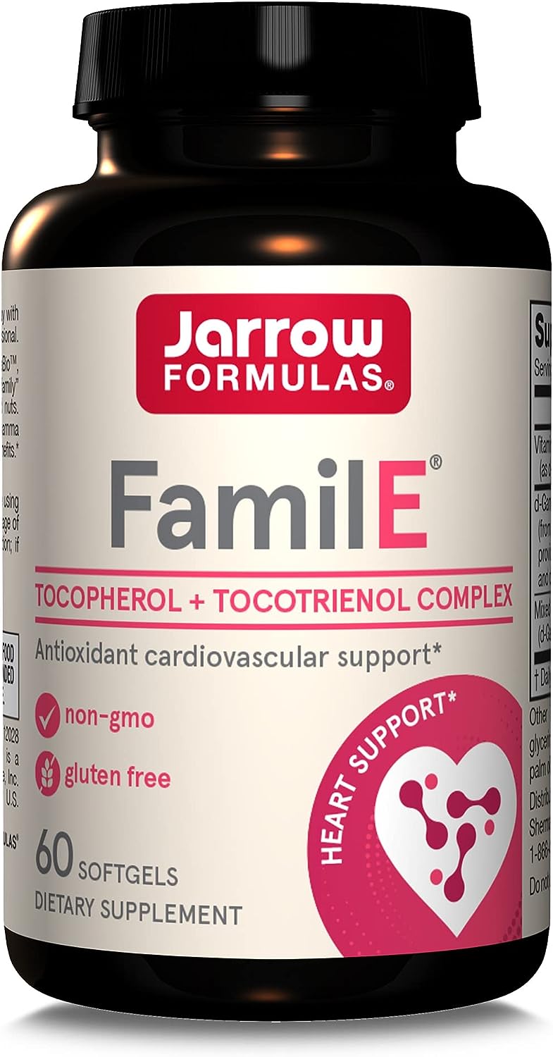 Jarrow Formulas Famil-E Tocopherol & Tocotrienols  60 Softgels