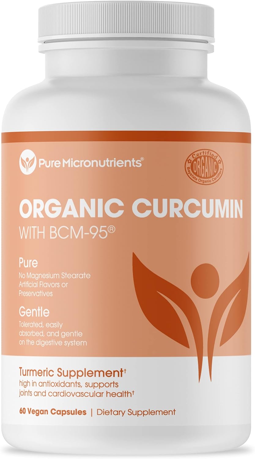 Organic Turmeric Curcumin with Black Pepper & BCM-95  - 60 Capsules