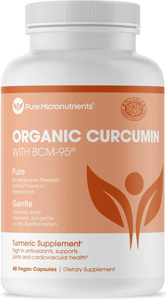 Organic Turmeric Curcumin with Black Pepper & BCM-95  - 60 Capsules