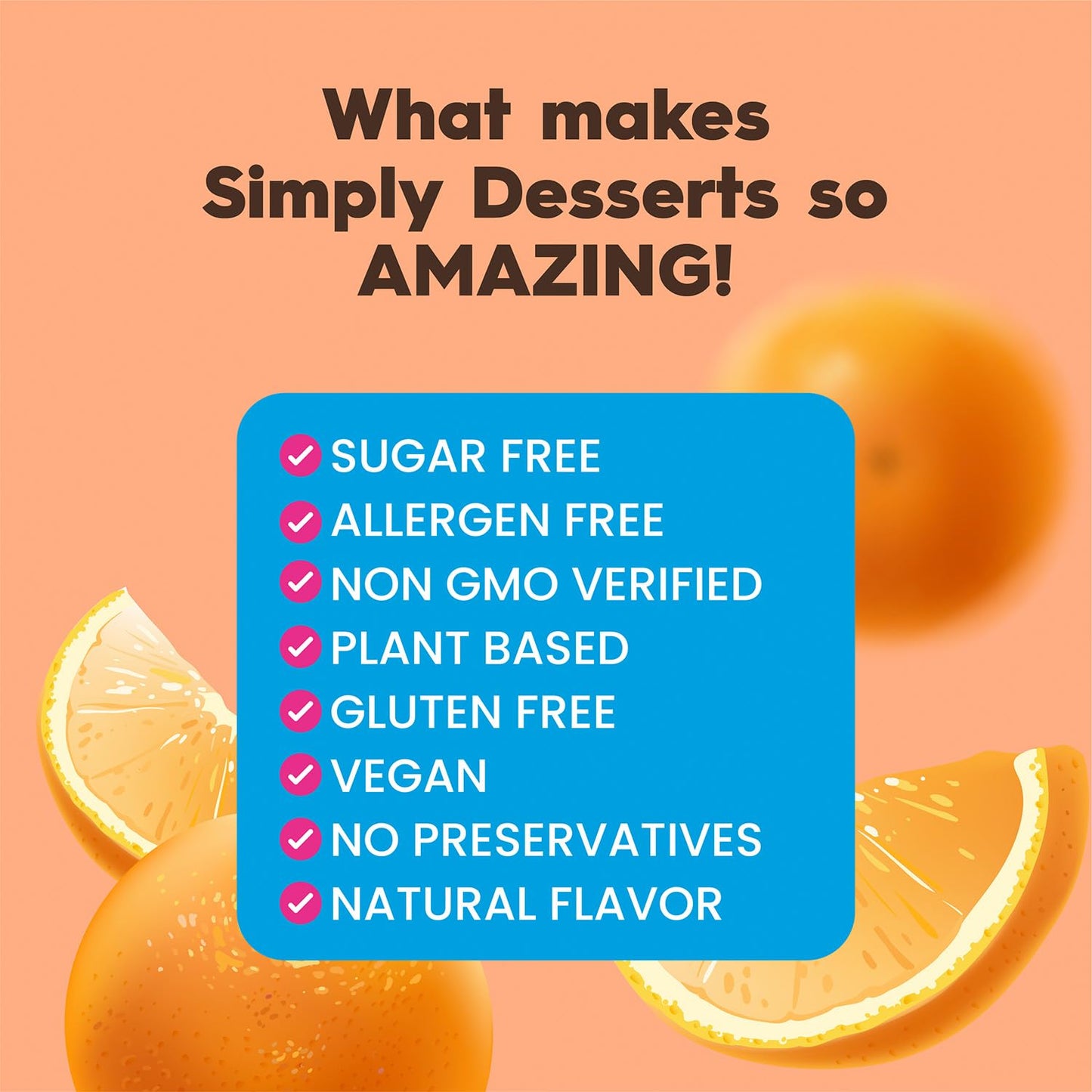 Simply Desserts Sugar-Free Orange Jel, 6-Pack – 1.7 Oz Ea