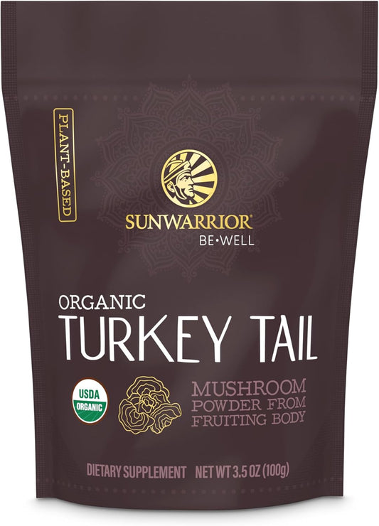 Sunwarrior Organic Turkey Tail Mushroom Powder- 3.5 oz