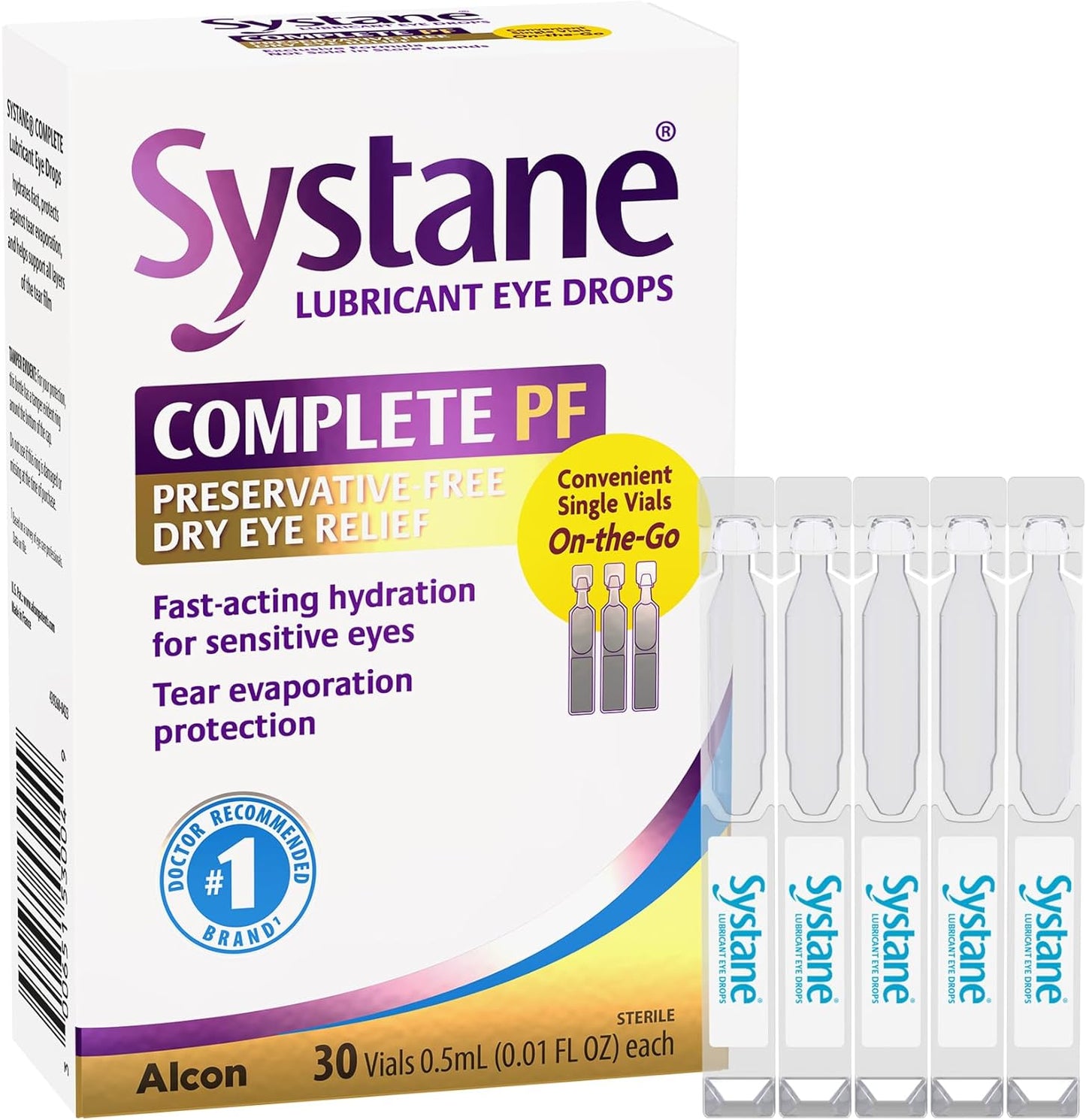 Systane Complete Unit-Dose Preservative-Free Eye Drops 30ct