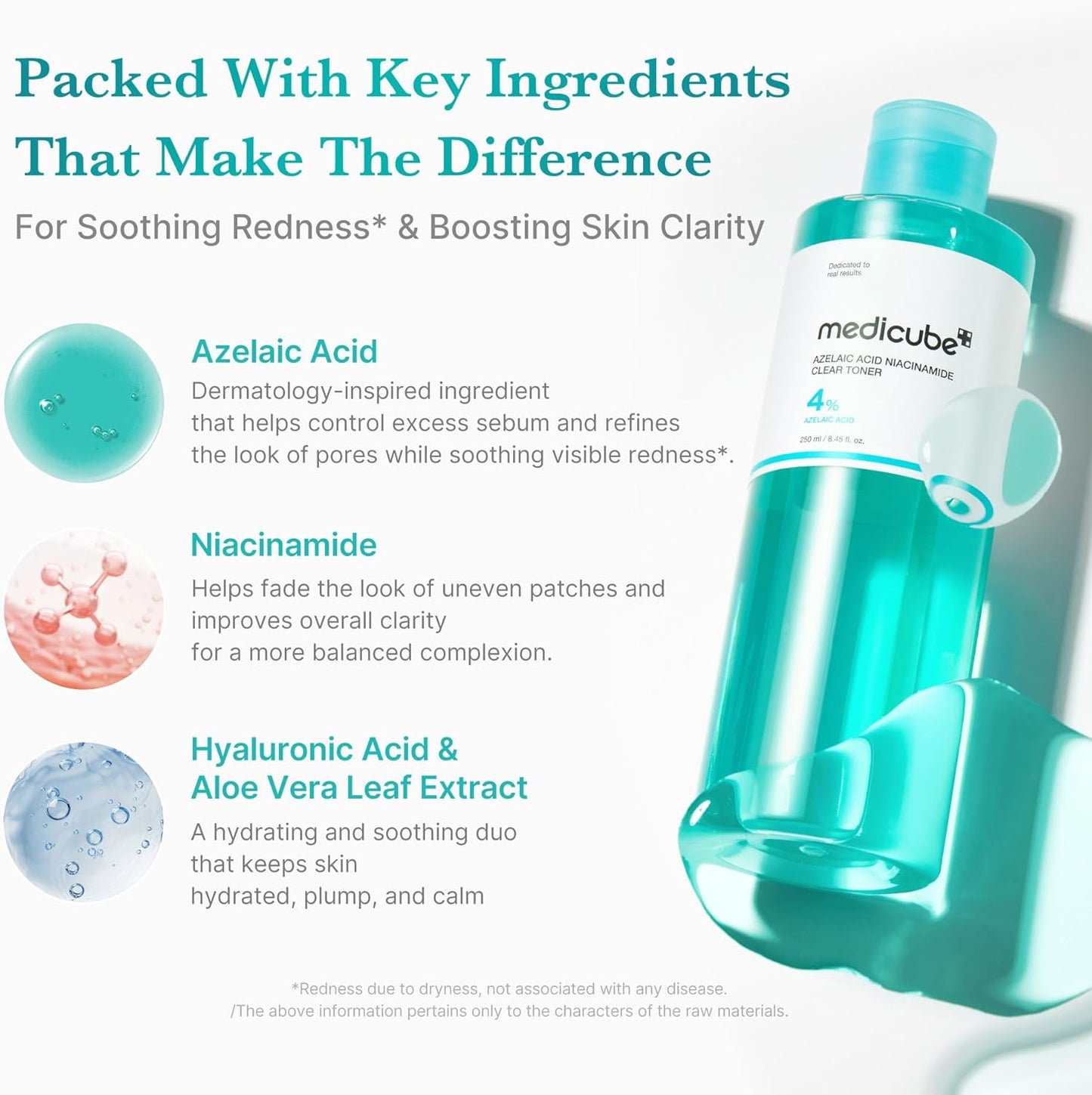 medicube Azelaic Acid Niacinamide Clarifying Toner - 8.45 fl.oz