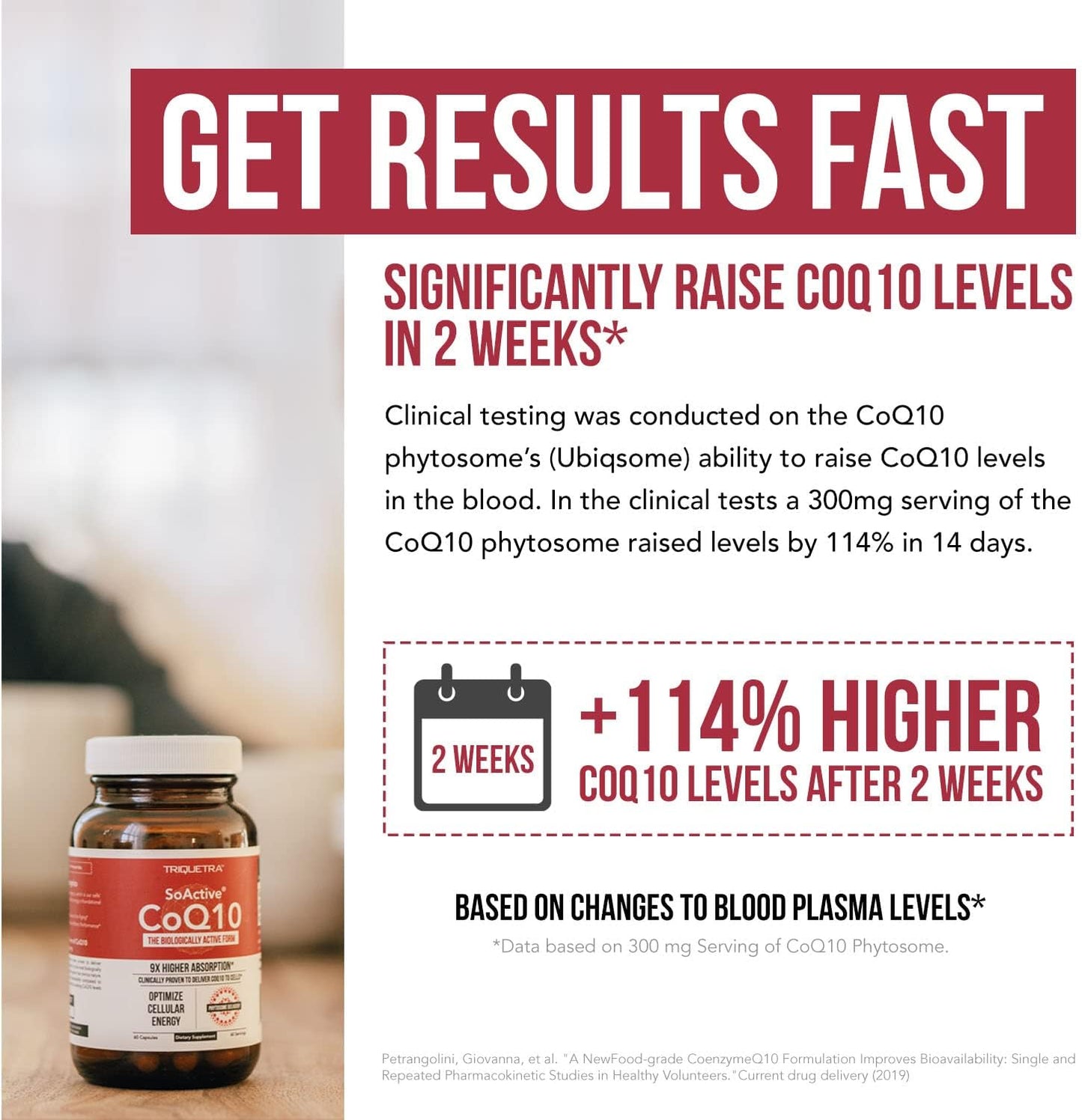 SoActive CoQ10® Phytosome with up to 9x  Higher Absorption 60 capsules