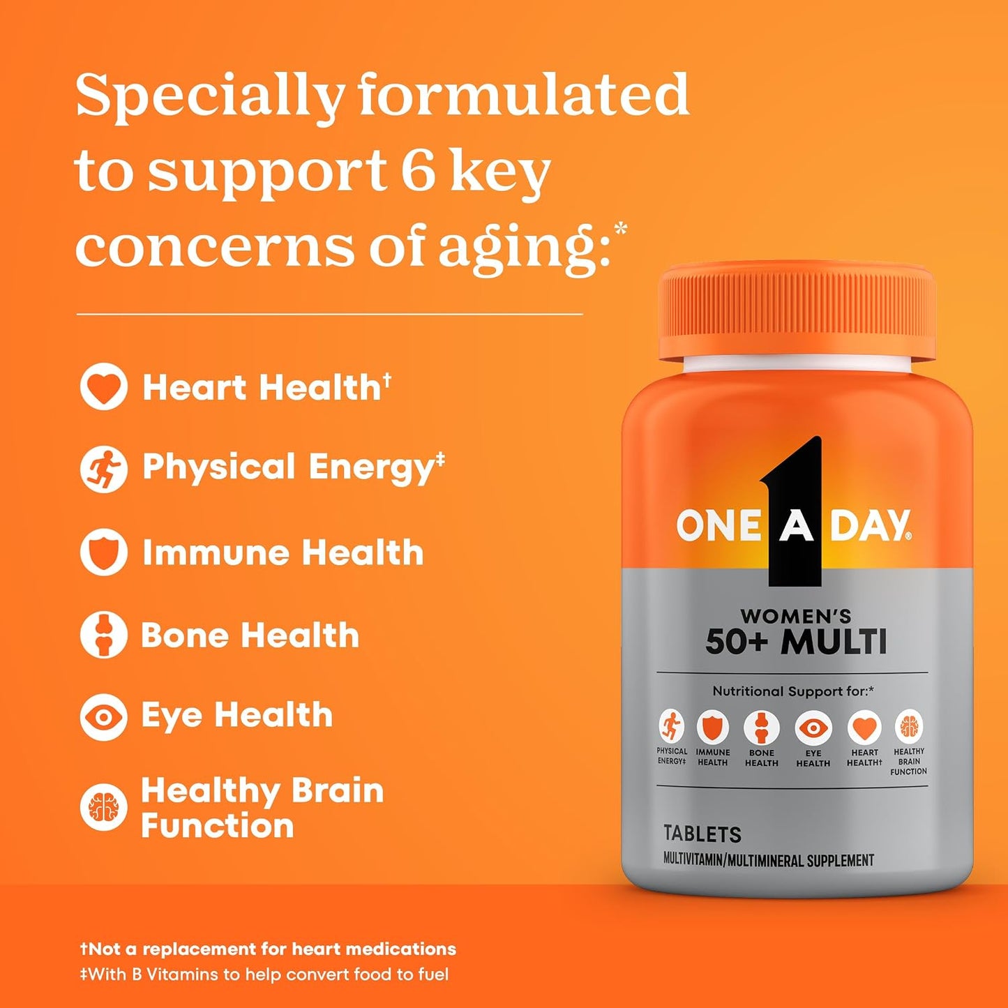 One A Day Multivitamin for Women 50 and Over Tablets -  200 Ct