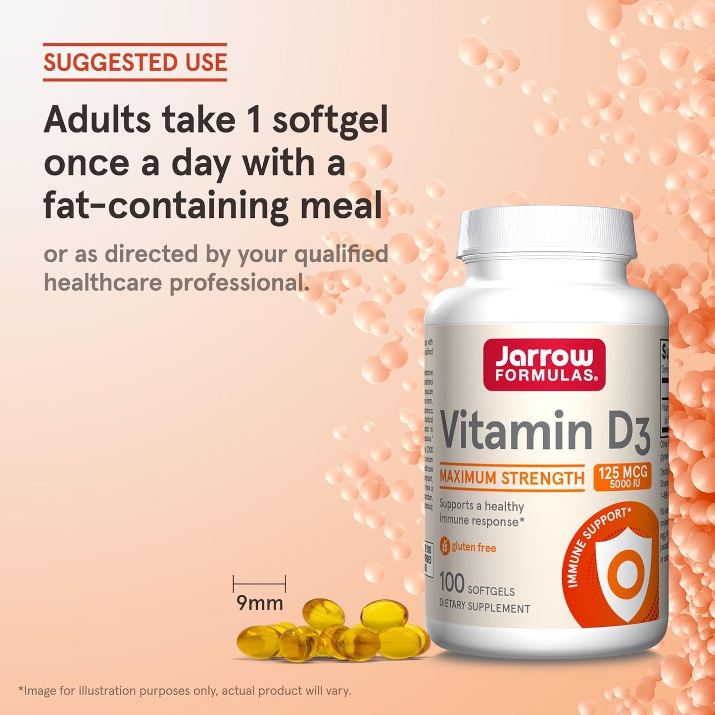 Jarrow Formulas Vitamin D3 100 softgels