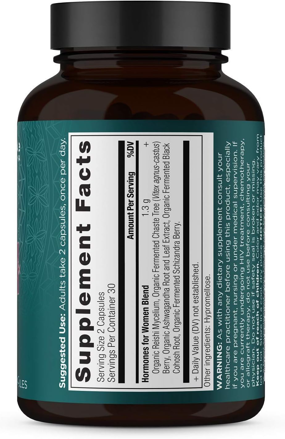 Ancient Nutrition Women's Hormones, Helps Reduce Stress, 60 Capsules