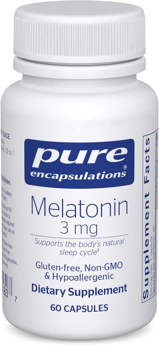 Pure Encapsulations Melatonin 3 mg - 60 Capsules