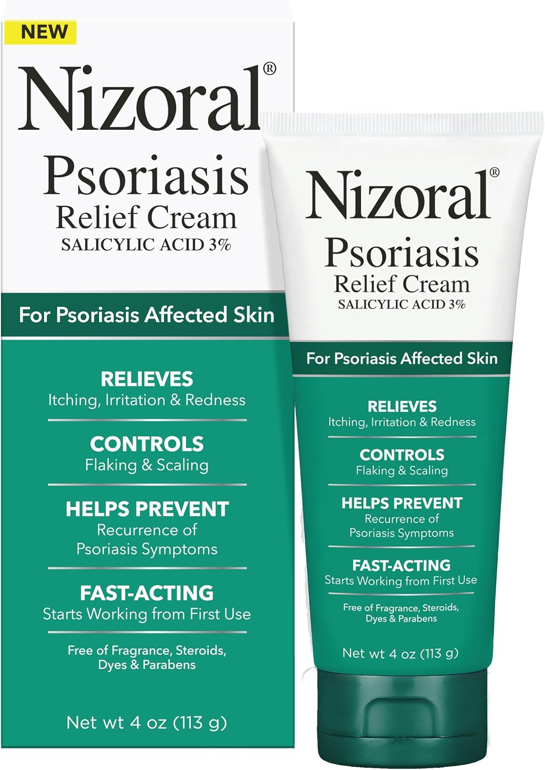 Nizoral Psoriasis Relief Cream - 4 Fl Oz (Pack of 2)