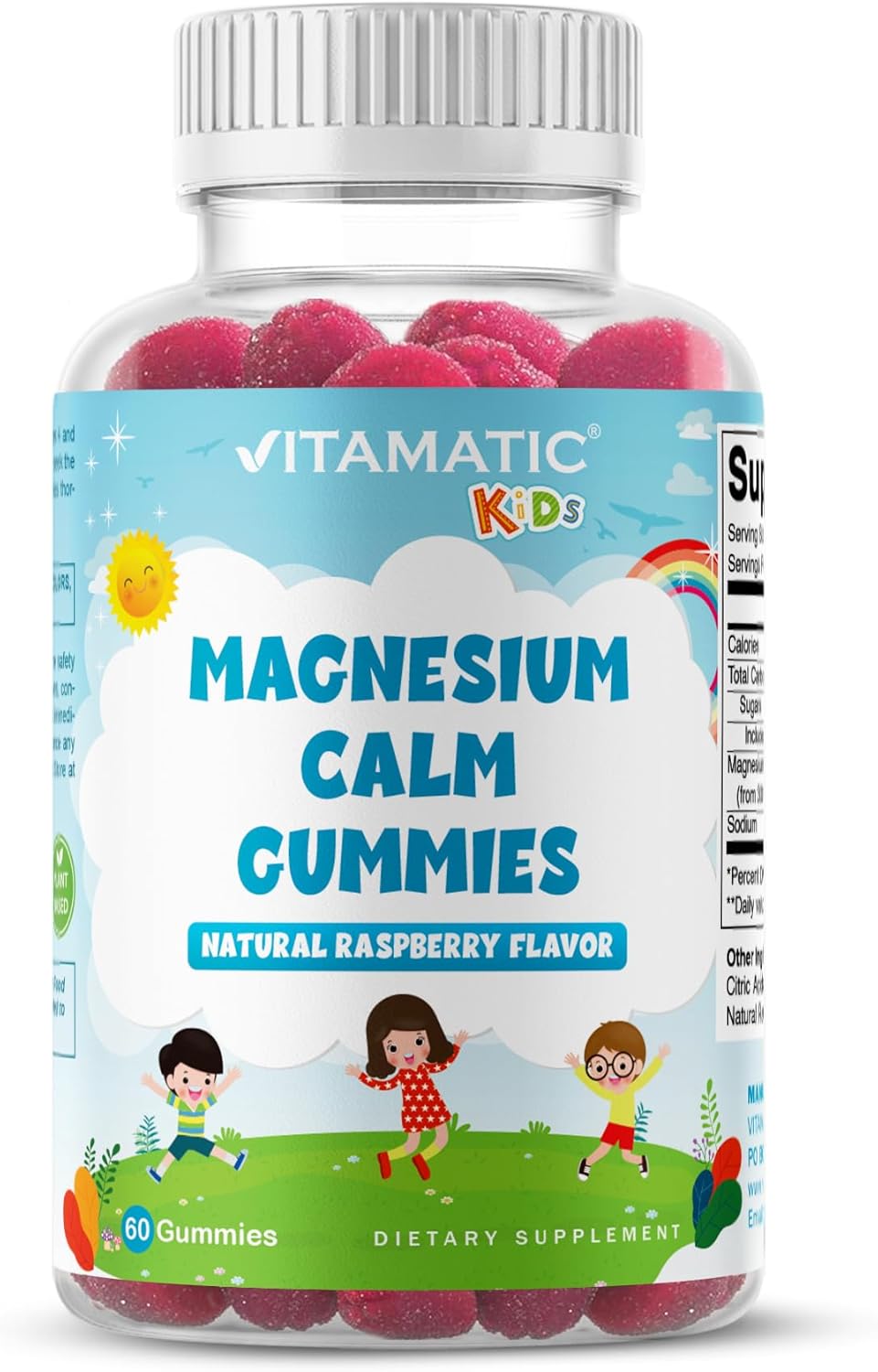Vitamatic Kids Magnesium Calm Gummies - 60 Vegan Count