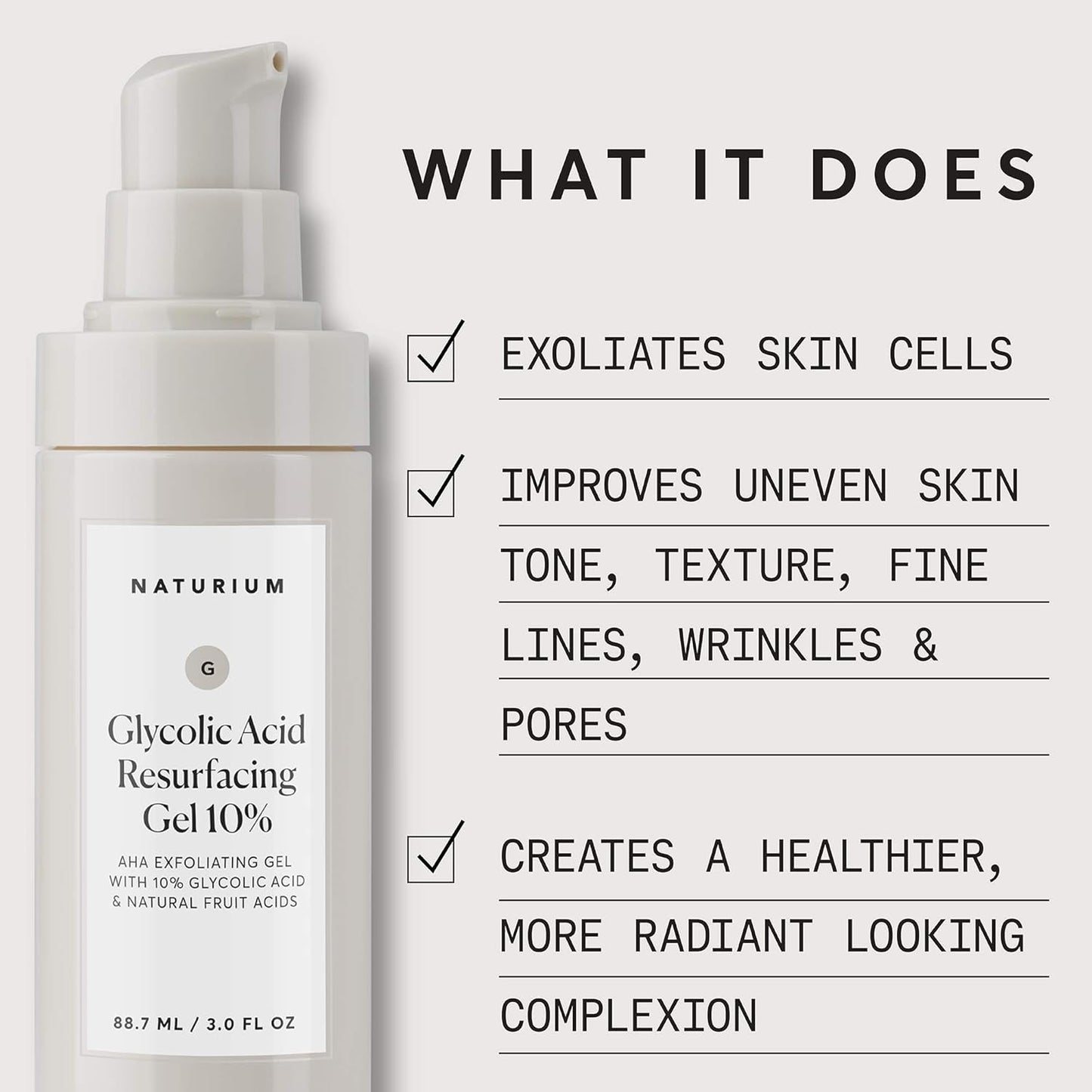 Naturium Glycolic Acid Resurfacing Gel 10% - 3.0 oz