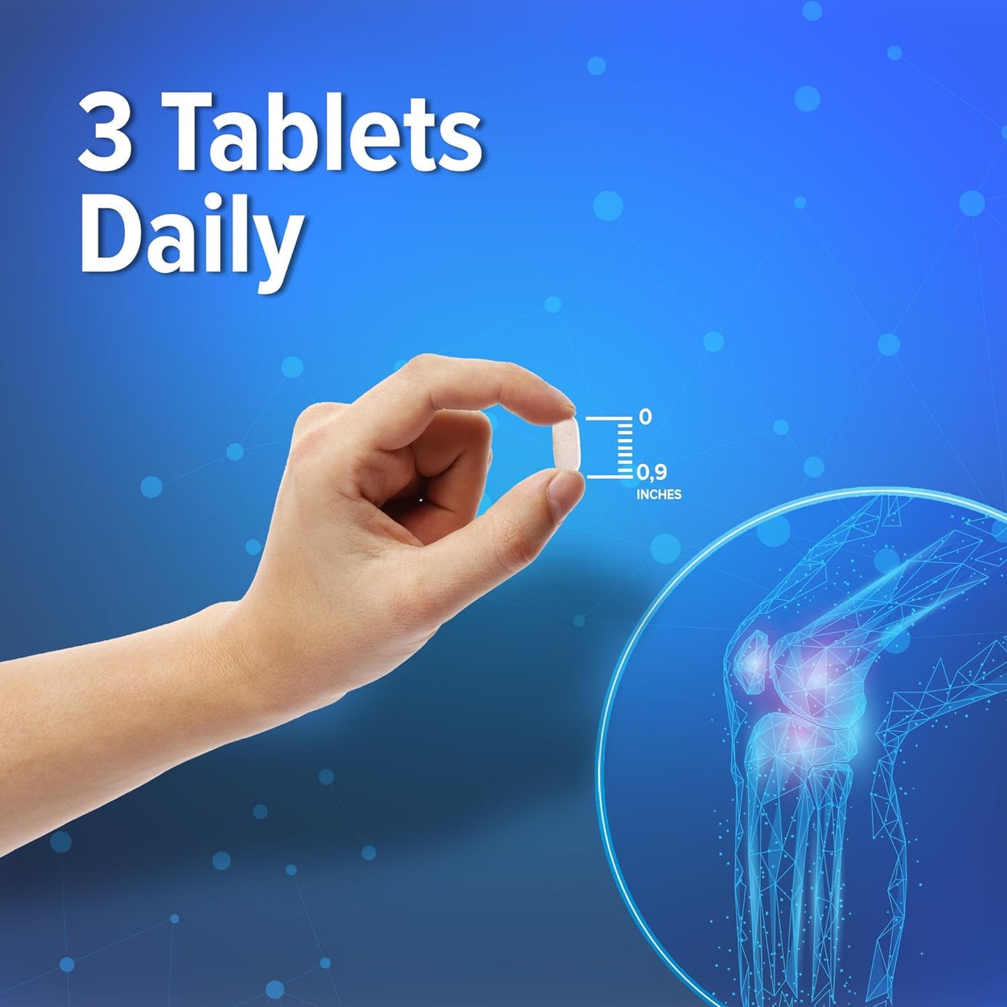 ORZAX All-in-one Joint Support Supplement with Glucosamine Chondroitin MSM - 90 Tablets