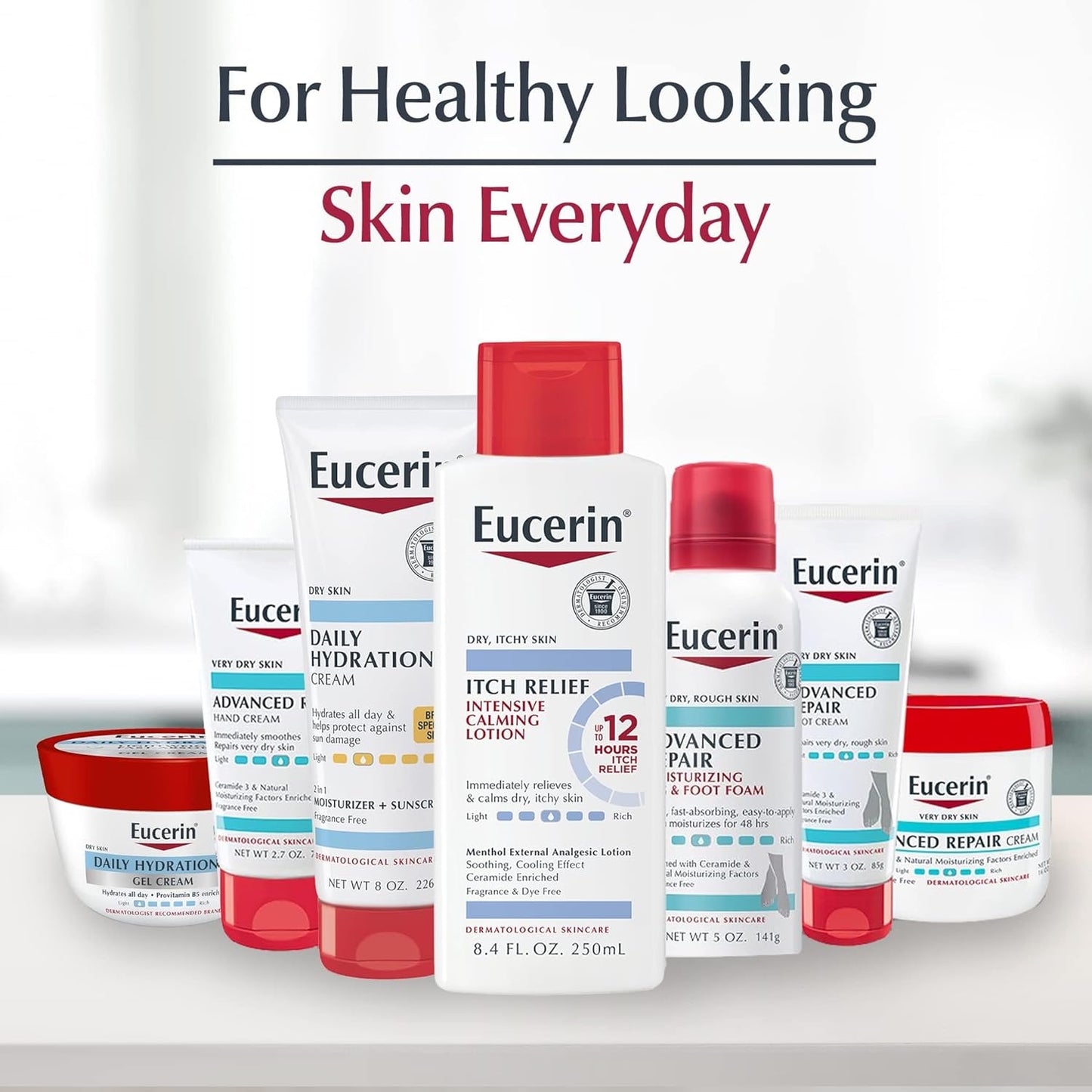 Eucerin Itch Relief Intensive Calming Body Lotion for Dry Itchy Skin,8.4 Fl Oz