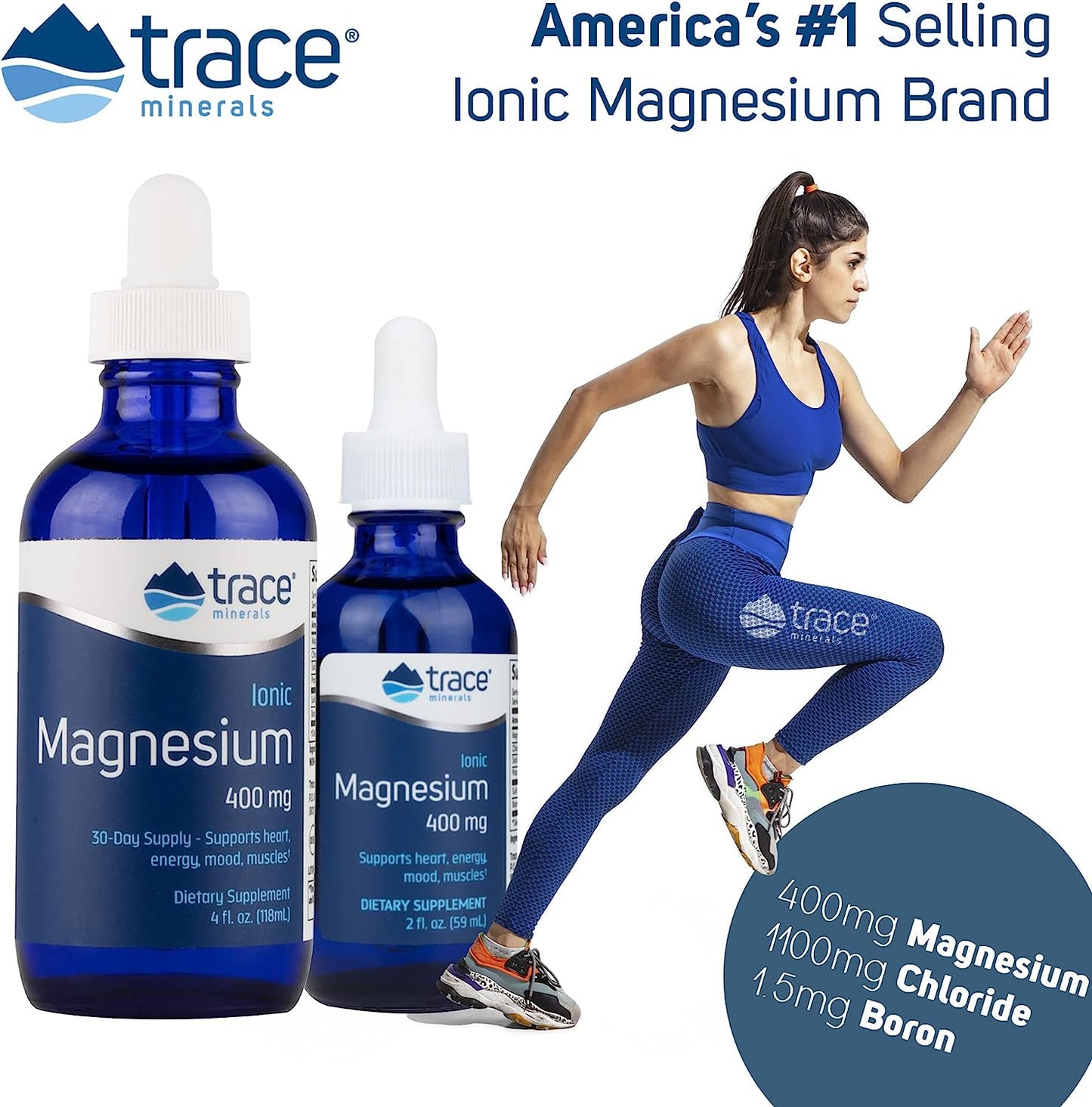 Trace Minerals | Liquid Ionic Magnesium 400 mg 4 fl oz