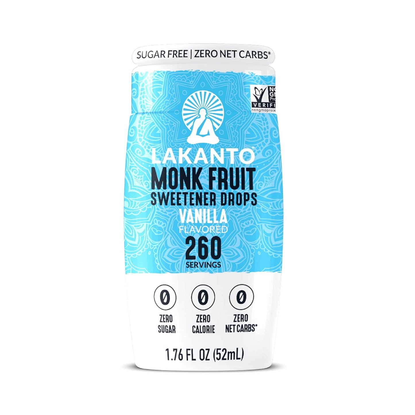 Lakanto Liquid Monk Fruit Extract Drops - Vanilla, 1.76 fl oz