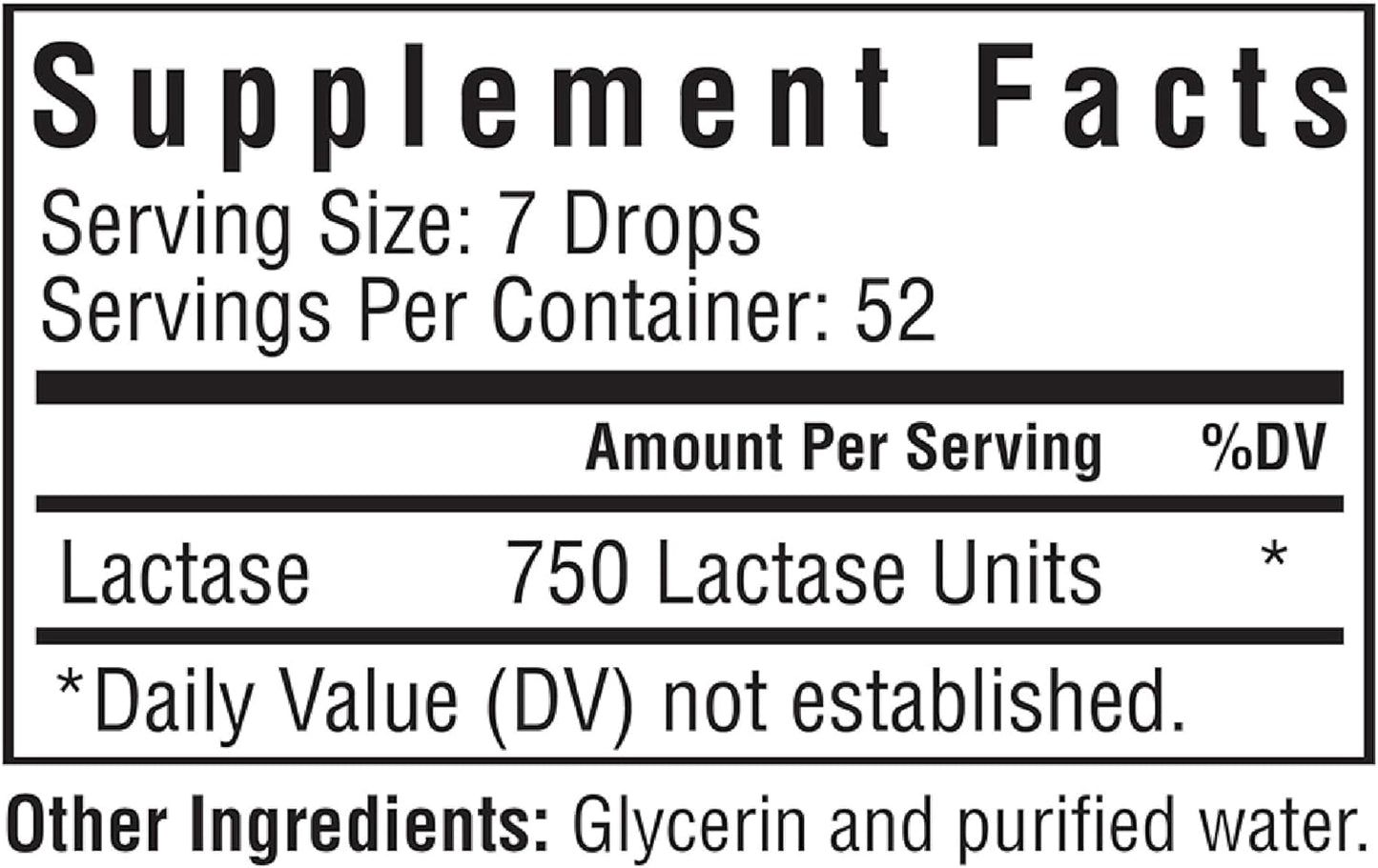 Seeking Health Lactase Drops - Liquid Supplement  - 0.50 oz