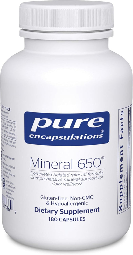 Pure Encapsulations Mineral 650 - 180 Capsules