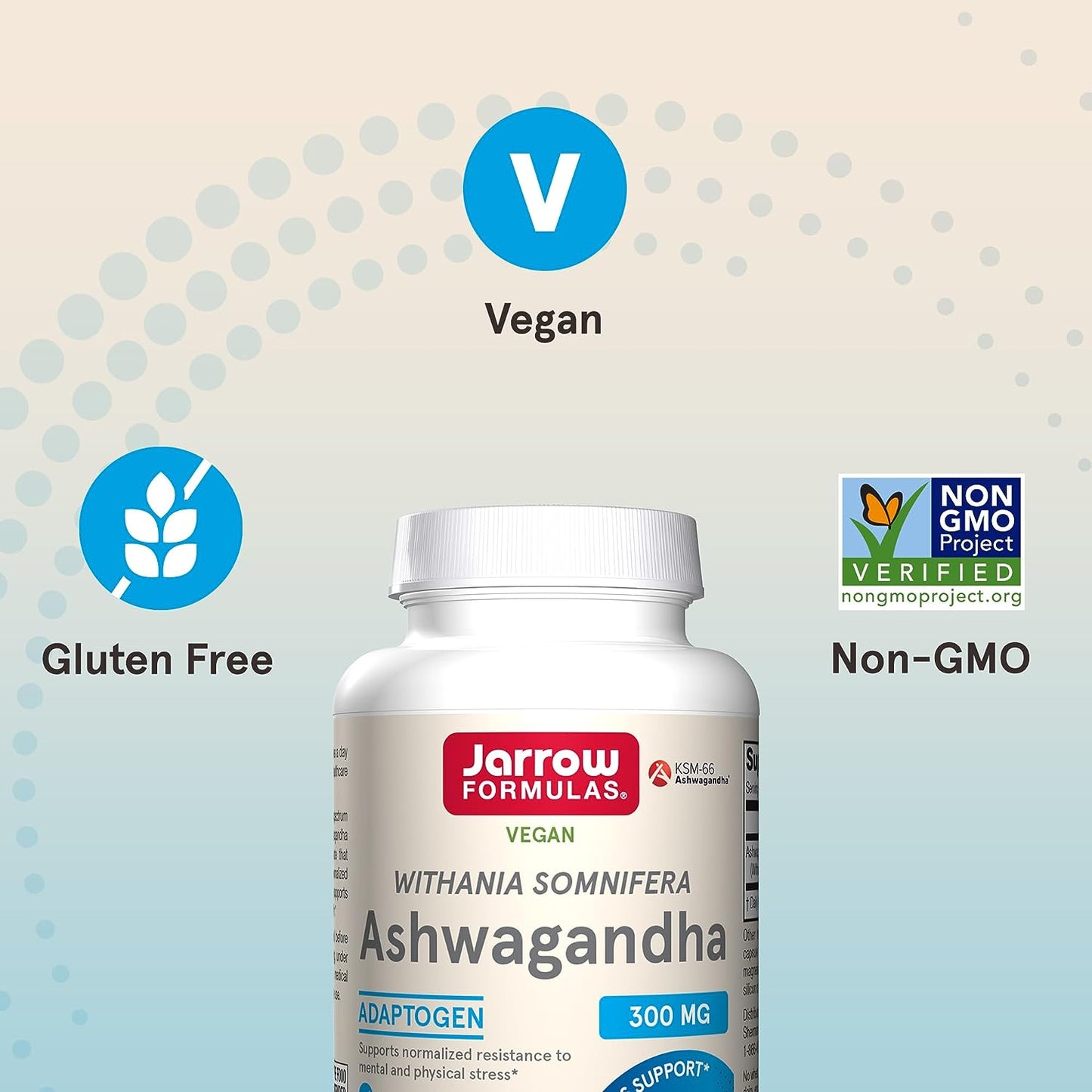 Jarrow Formulas Ashwagandha 120 Veggie Capsules