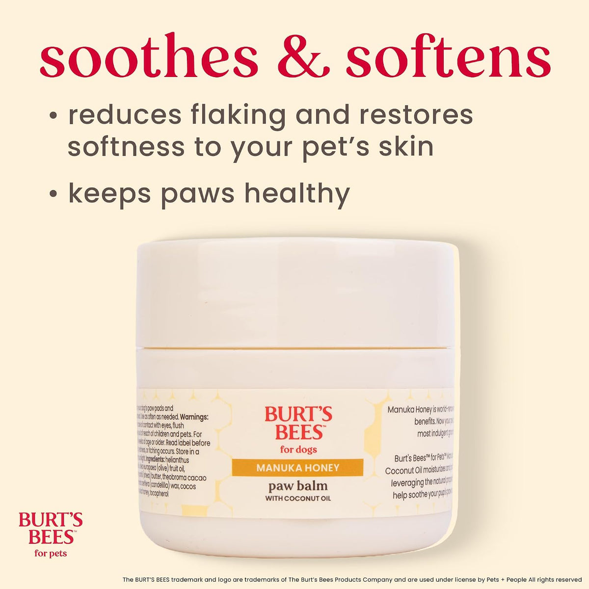 BURT'S BEES FOR PETS Natural Paw Balm - 1.76 Oz
