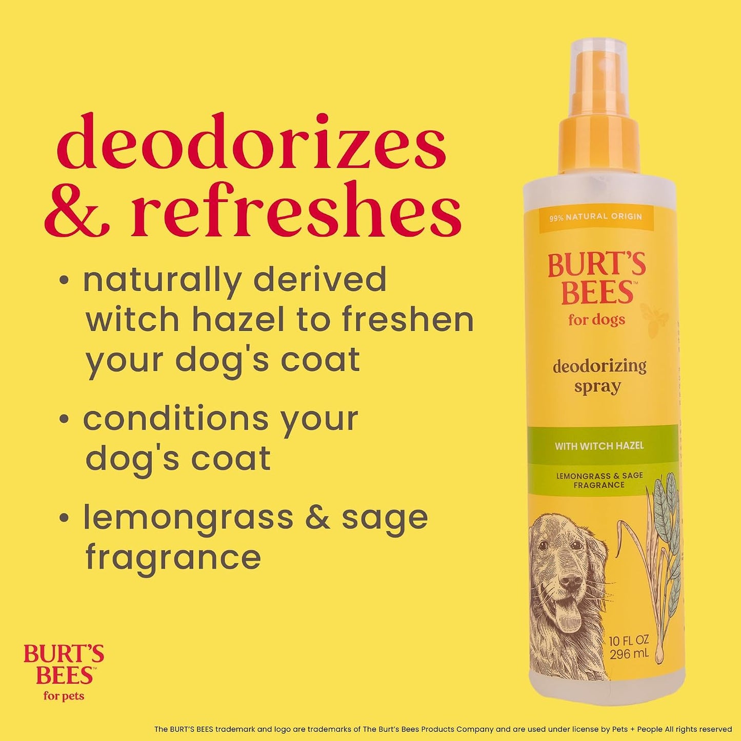 BURT'S BEES FOR PETS Deodorizing Spray -  10 Fl Oz