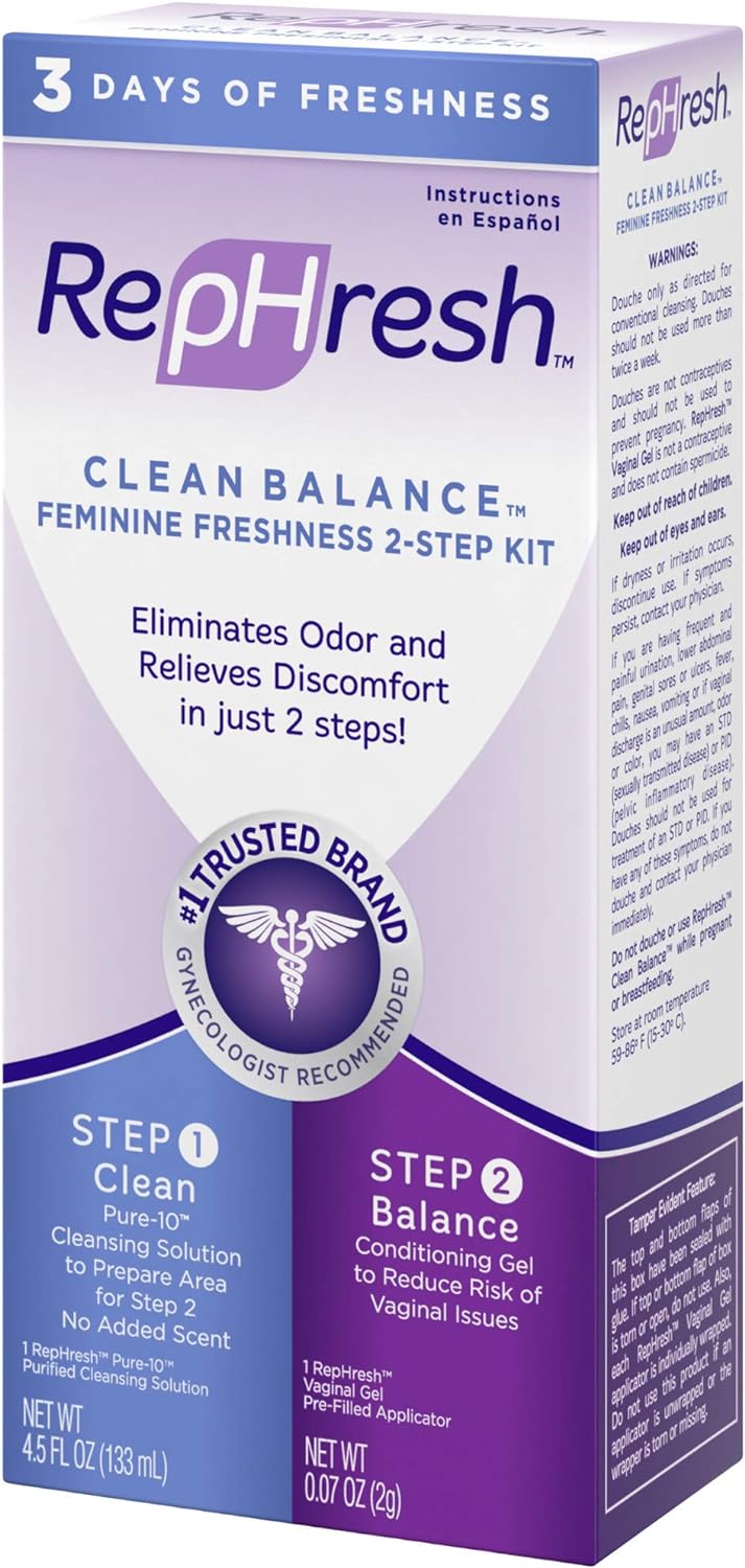 RepHresh Clean Balance Feminine Freshness 2-Step Kit