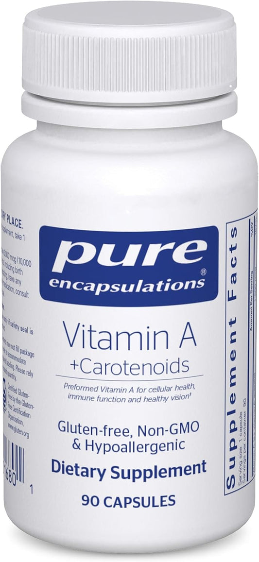 Pure Encapsulations Vitamin A + Carotenoids - 90 Capsules