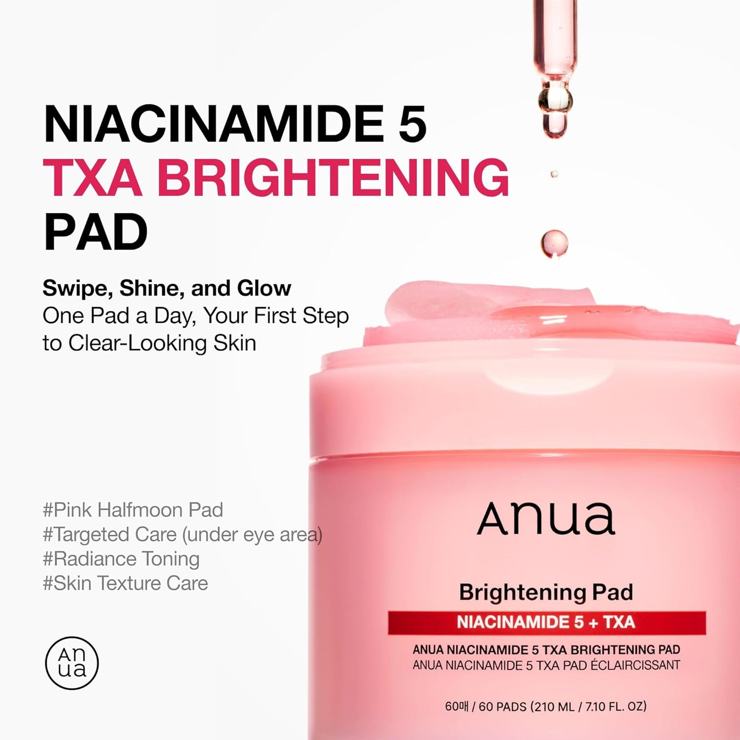 Anua Niacinamide 5 TXA Toner Pads - 60 Pads